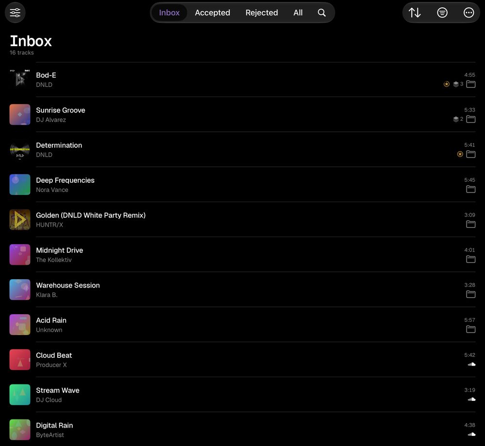 The same Inbox on iPad