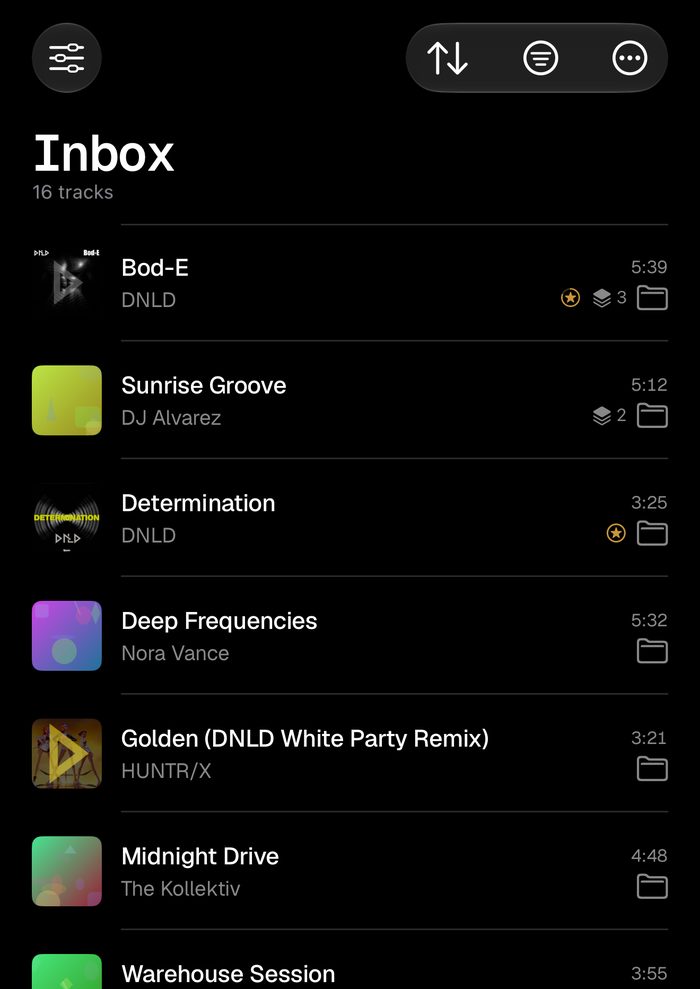 The Inbox on iPhone